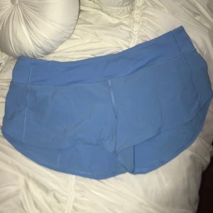 Lululemon 2.5 Speed Up Shorts Light Blue